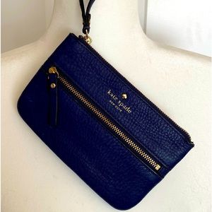 Vintage Kate Spade Mini Wristlet - Navy